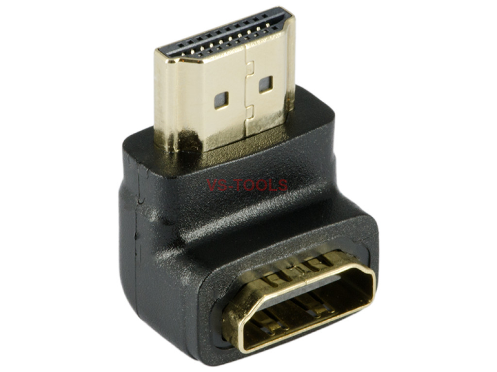 90 Degree Hdmi Cable Female To A Male Gold Plated Down Angled